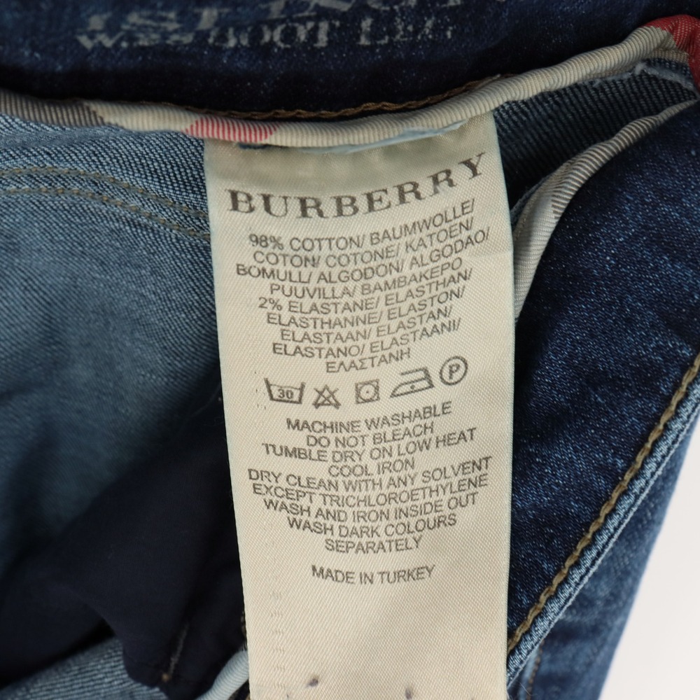 Burberry Brit Islington Boot Leg Jeans Womens Size 28 Dark Wash Blue Denim - Picture 7 of 11